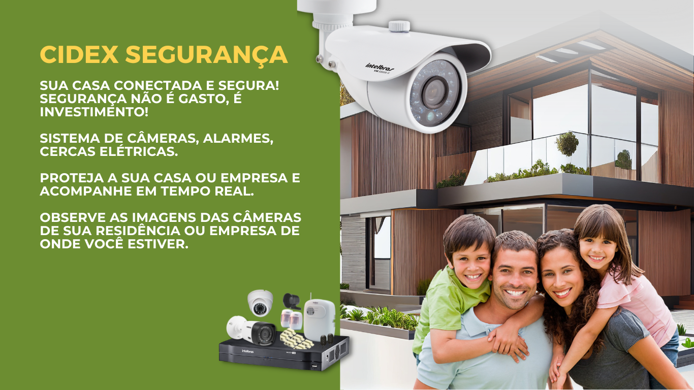 Sistema de câmeras, alarmes, cercas elétricas. Olinda-PE/Paulista-PE/Recife-PE